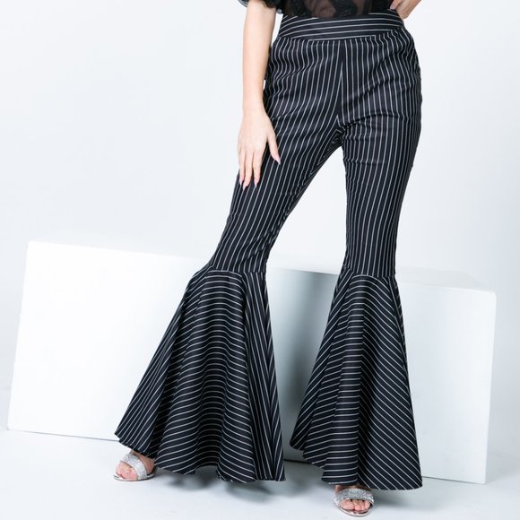 Black Stripe Prissy Pants - Picture 2 of 6